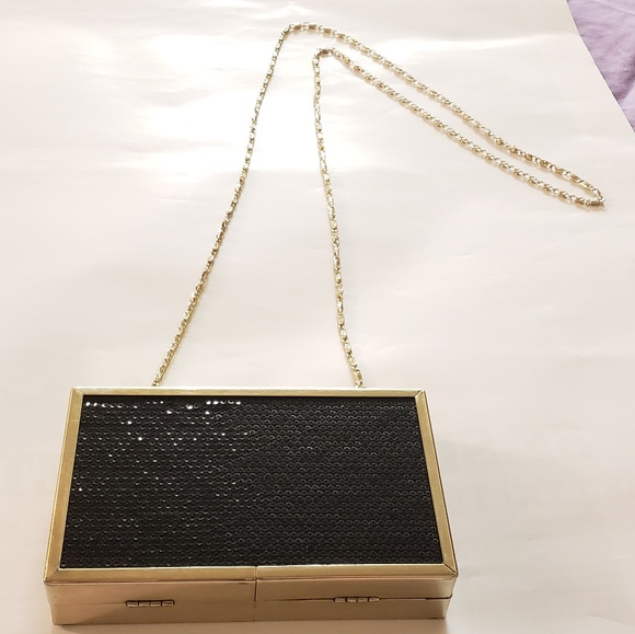 Cubic Sequin Clutch / Crossbody Purse - Picture 2 of 7